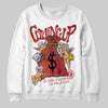 Nigel Sylvester x Air Jordan 4 ‘Brick by Brick’ DopeSkill Sweatshirt Money Bag Coming Up Graphic Streetwear - White