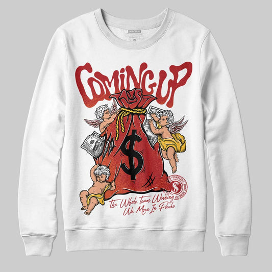 Nigel Sylvester x Air Jordan 4 ‘Brick by Brick’ DopeSkill Sweatshirt Money Bag Coming Up Graphic Streetwear - White