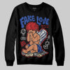 Jordan 3 “Seoul 2.0” DopeSkill Sweatshirt False Love Graphic Streetwear - Black