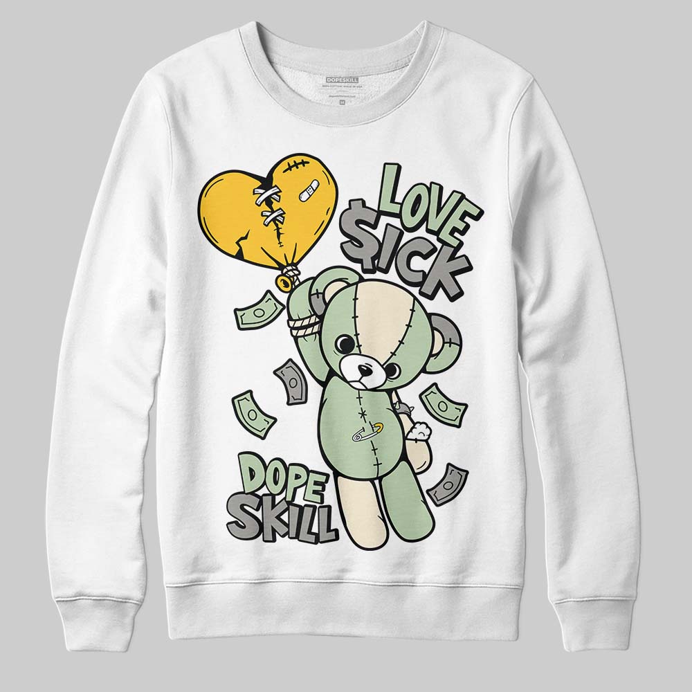 Jordan 4 WMNS “Seafoam” (2025) DopeSkill Sweatshirt Love Sick Graphic Streetwear - WHite