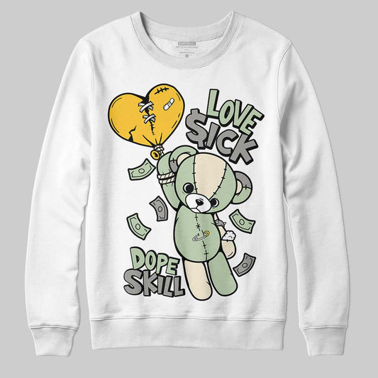 Jordan 4 WMNS “Seafoam” (2025) DopeSkill Sweatshirt Love Sick Graphic Streetwear - WHite