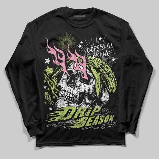 Chase B x Travis Scott x Jordan Jumpman Jack DopeSkill Long Sleeve T-Shirt Drip Season Graphic Streetwear - Black
