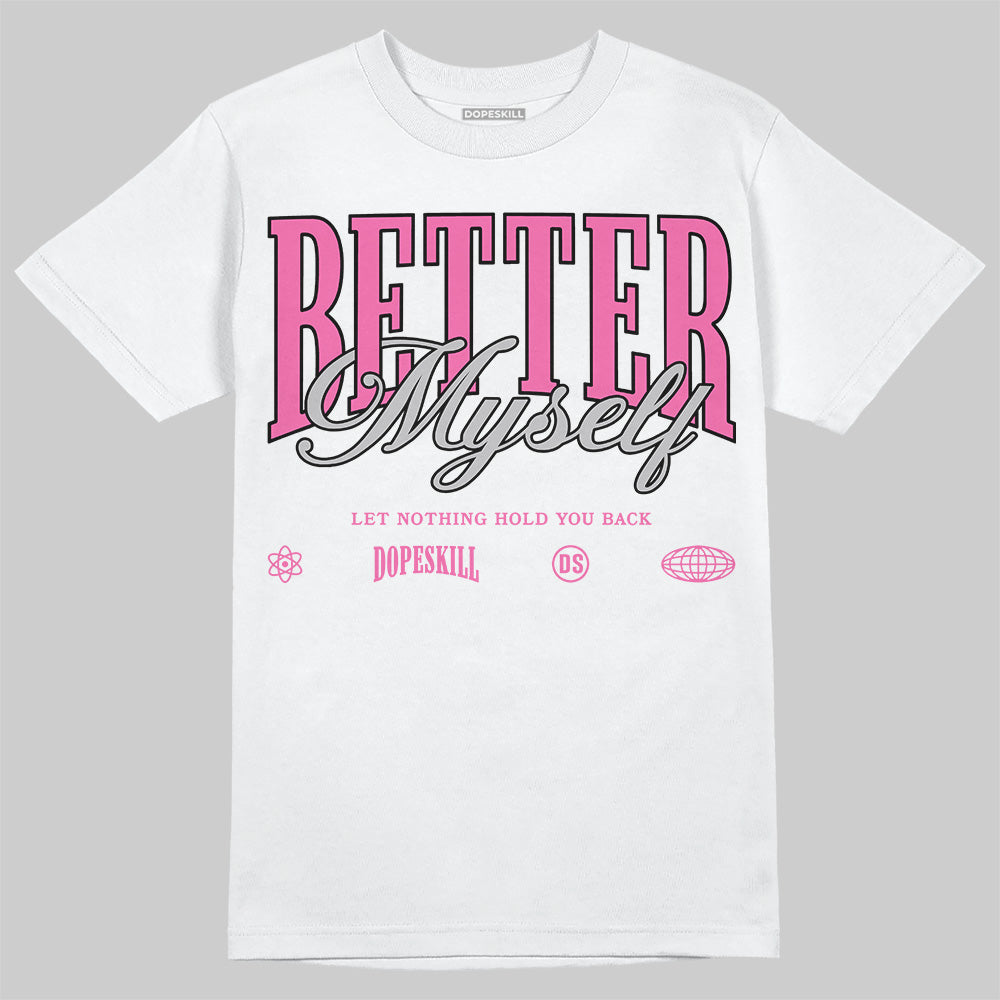 Asics Gel-Kayano 14 ‘Cream Sweet Pink’ DopeSkill T-Shirt Better Myself Graphic Streetwear - White 