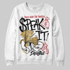 Jordan 12 Retro 'Taxi' 2025 DopeSkill Sweatshirt Speak It Graphic Streetwear - White