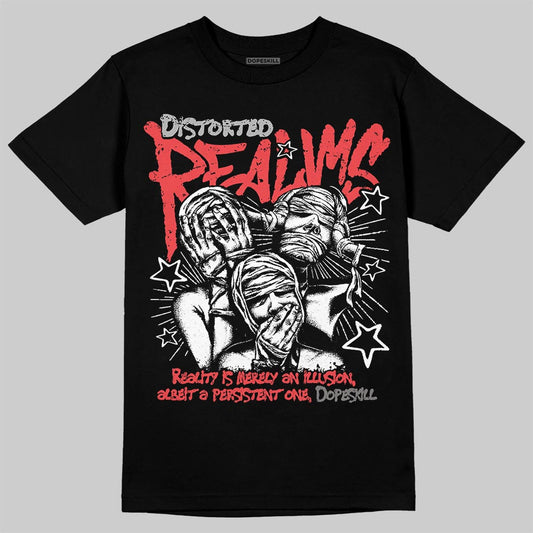 Air Max 90 Infrared 3M (2026) DopeSkill T-Shirt Distorted Realms Graphic Streetwear - Black