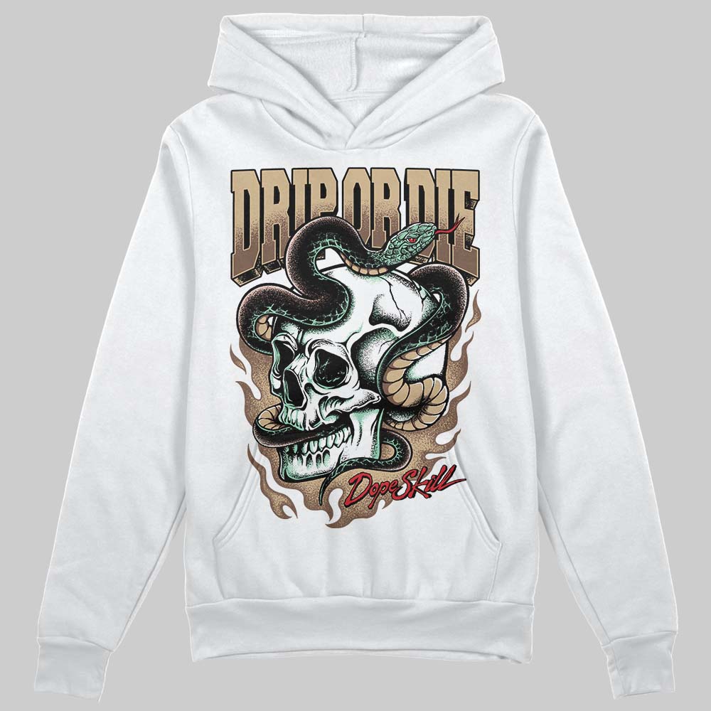 TAN Sneakers DopeSkill Hoodie Drip or Die Graphic Streetwear - White