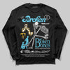 Jordan 11 Retro Gamma Blue (2025) DopeSkill Long Sleeve T-Shirt Broken Bones Graphic Streetwear - Black
