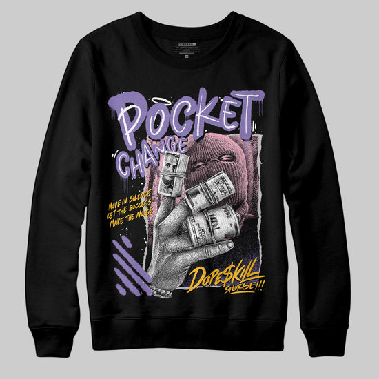 Jordan 11 "Mojave" DopeSkill Sweatshirt Pocket Change Graphic Streetwear - Black