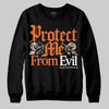 Jordan 3 “Starfish” DopeSkill Sweatshirt Protect Me From Evil Graphic Streetwear - Black