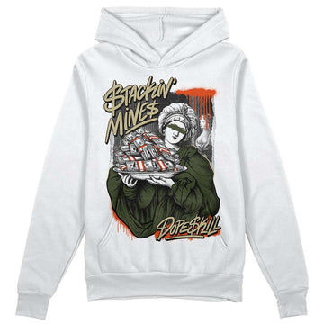 Olive Sneakers DopeSkill Hoodie Sweatshirt Stackin Mines Graphic Streetwear - White