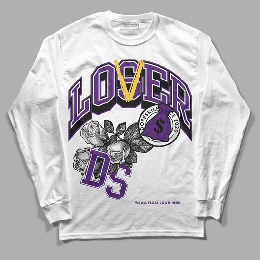 Jordan 12 “Field Purple” DopeSkill Long Sleeve T-Shirt Loser Lover Graphic Streetwear - White