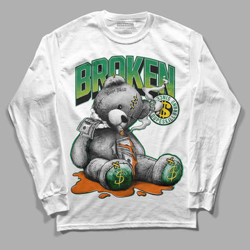 Green Sneakers DopeSkill Long Sleeve T-Shirt Sick Bear Graphic Streetwear - White 