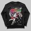 Jordan 11 Retro 285 Atlanta DopeSkill Long Sleeve T-Shirt Nevermind Graphic Streetwear - Black