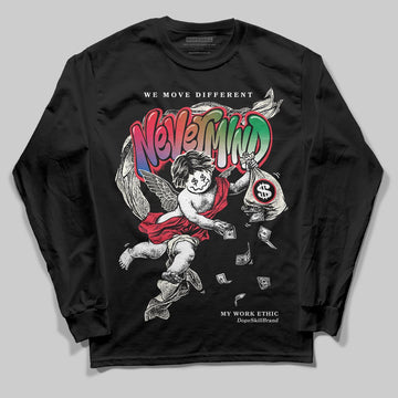 Jordan 11 Retro 285 Atlanta DopeSkill Long Sleeve T-Shirt Nevermind Graphic Streetwear - Black