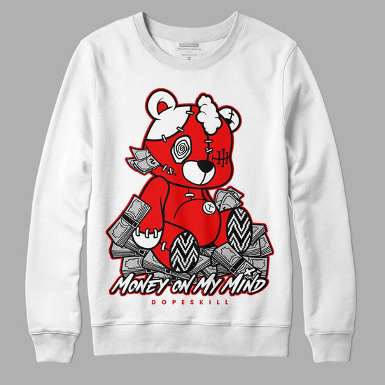 Jordan 12 “Cherry” DopeSkill Sweatshirt MOMM Bear Graphic Streetwear - White 