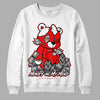 Jordan 12 “Cherry” DopeSkill Sweatshirt MOMM Bear Graphic Streetwear - White 