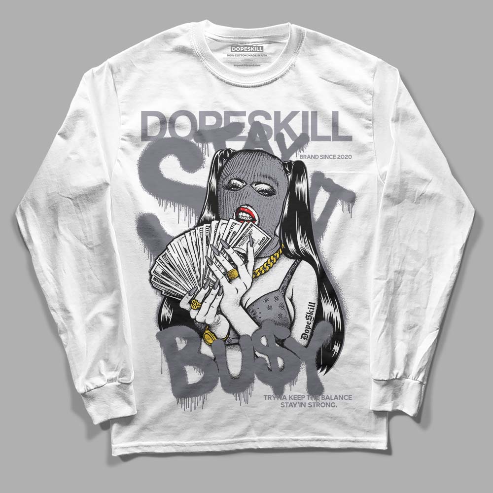 Jordan 14 Retro 'Stealth' DopeSkill Long Sleeve T-Shirt Stay It Busy Graphic Streetwear - White