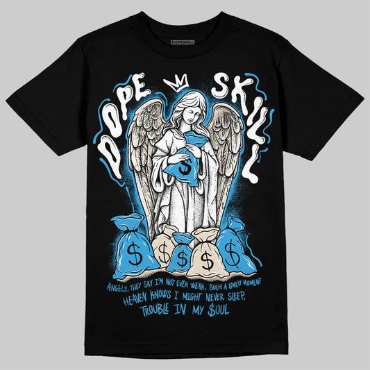 Jordan 1 High OG “UNC” Reimagined DopeSkill T-Shirt Angels Graphic Streetwear - Black