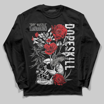 Jordan 3 Retro Pure Money DopeSkill Long Sleeve T-Shirt Side Hustle Graphic Streetwear - Black