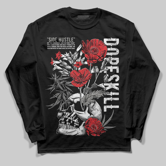Jordan 3 Retro Pure Money DopeSkill Long Sleeve T-Shirt Side Hustle Graphic Streetwear - Black