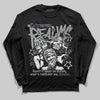 Jordan 5 Retro Wolf Grey (2026) DopeSkill Long Sleeve T-Shirt Distorted Realms Graphic Streetwear - Black