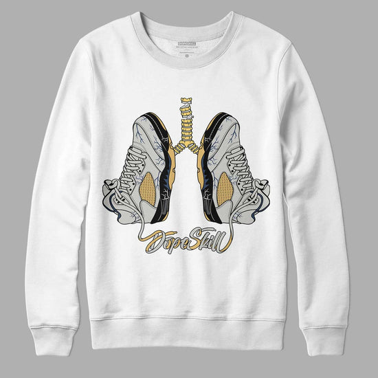 A Ma Maniere x Jordan 5 Dawn “Photon Dust” DopeSkill Sweatshirt Breathe Graphic Streetwear - White