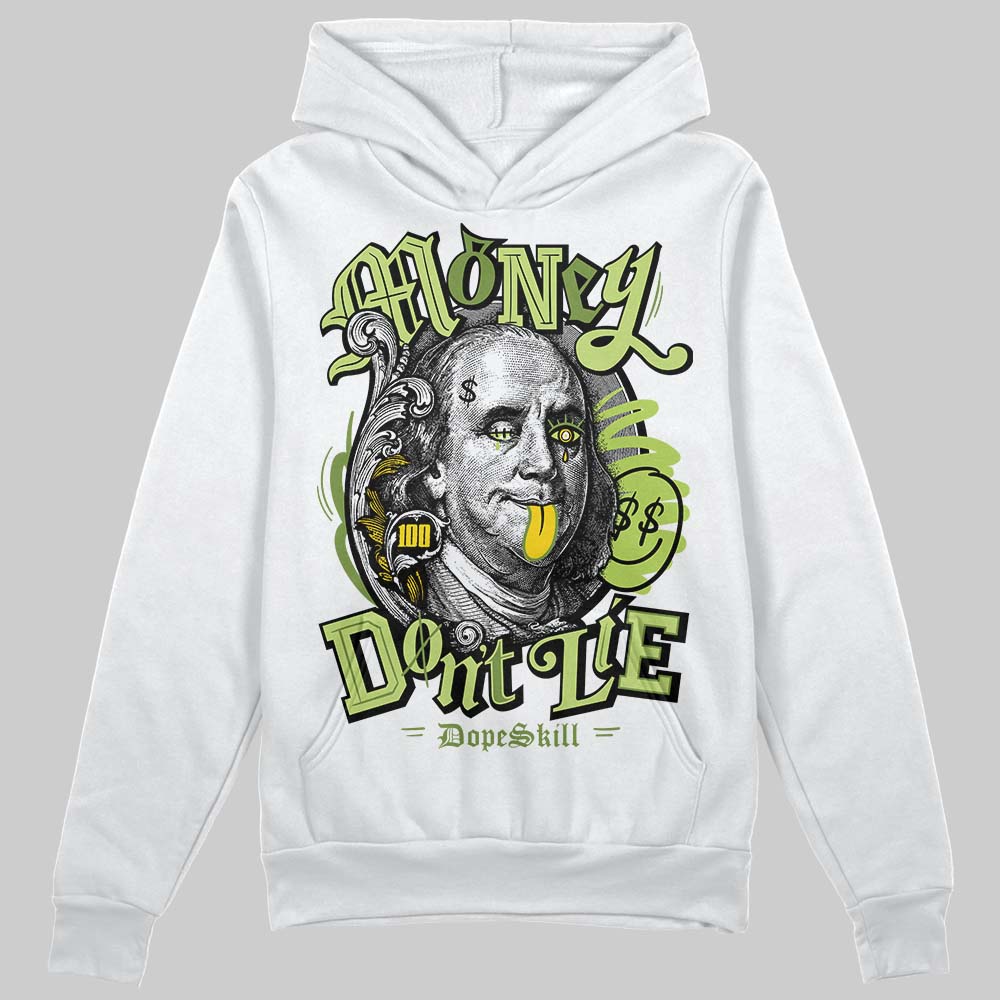 Dunk Low Pro SB 'Fruity Pack - Green Apple' DopeSkill Hoodie Sweatshirt Money Is Our Motive Typo Graphic Streetwear - White