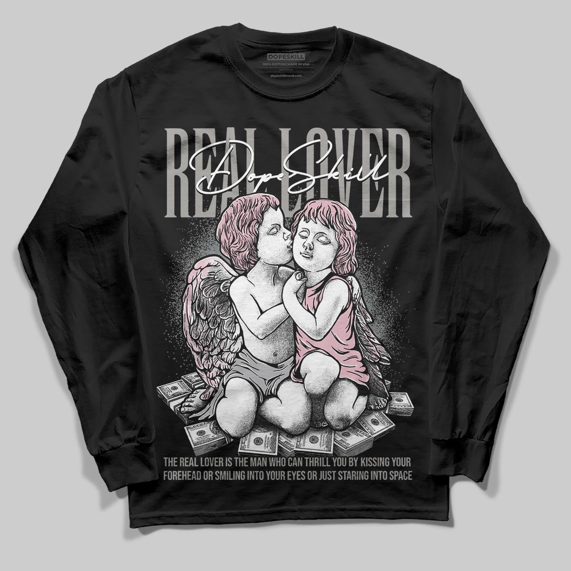 Air Max 95 OG “Pink Foam” DopeSkill Long Sleeve T-Shirt Real Lover Graphic Streetwear - Black