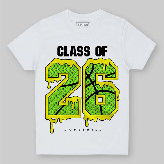 Neon Green Sneakers DopeSkill Toddler Kids T-shirt 26 Drip Graphic Streetwear - White