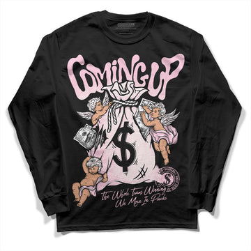 Dunk Low LX Pink Foam DopeSkill Long Sleeve T-Shirt Money Bag Coming Up Graphic Streetwear - Black