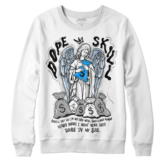 Jordan 6 “Reverse Oreo” DopeSkill Sweatshirt Angels Graphic Streetwear - White