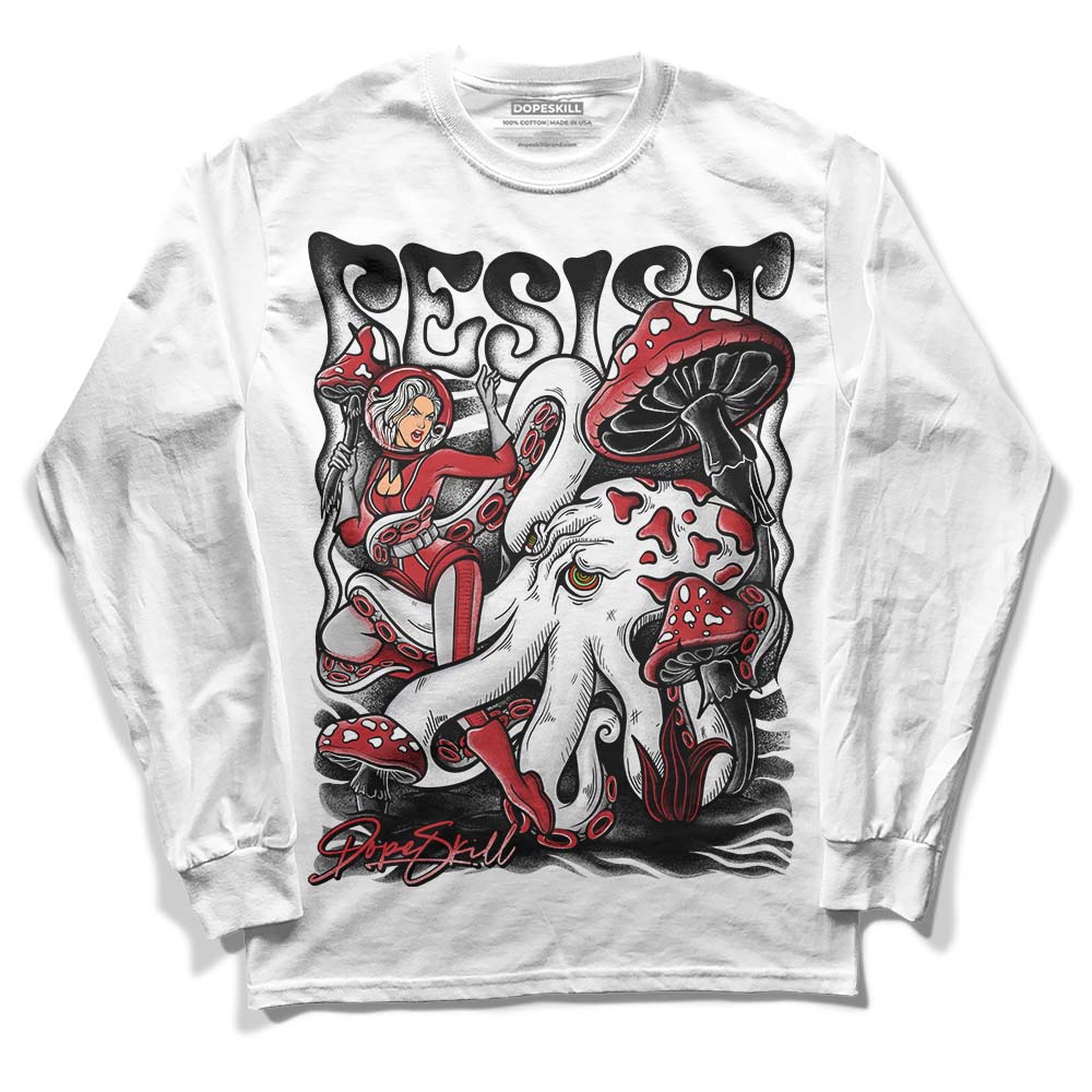 Jordan 12 “Red Taxi” DopeSkill Long Sleeve T-Shirt Resist Graphic Streetwear - White 