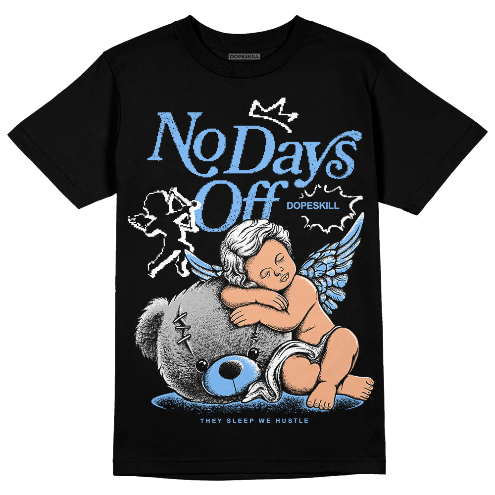 Jordan 9 Powder Blue DopeSkill T-Shirt New No Days Off Graphic Streetwear - Black