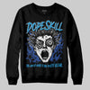Royal Blue Sneakers DopeSkill Sweatshirt Root of Evil Graphic Streetwear - Black