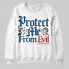 Jordan 12 Retro French Blue (2025) DopeSkill Sweatshirt Protect Me From Evil Graphic Streetwear