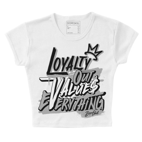 Jordan 1 Low OG “Shadow” DopeSkill Women's Crop Top LOVE Graphic Streetwear - White 