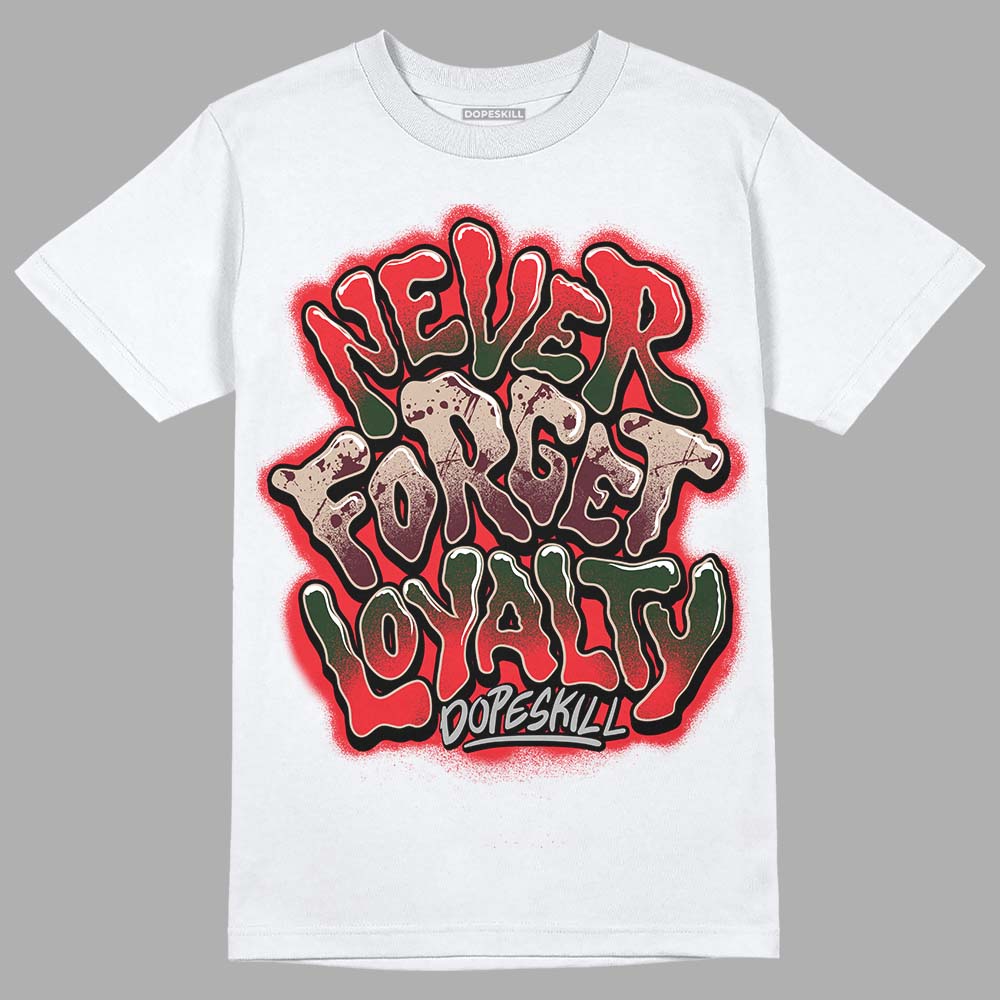 Dunk Low Freddy Krueger DopeSkill T-Shirt Never Forget Loyalty Graphic Streetwear - White