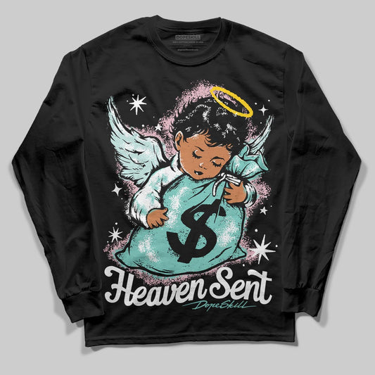 Jordan 11 Low "Igloo" DopeSkill Long Sleeve T-Shirt Heaven Sent Graphic Streetwear - Black