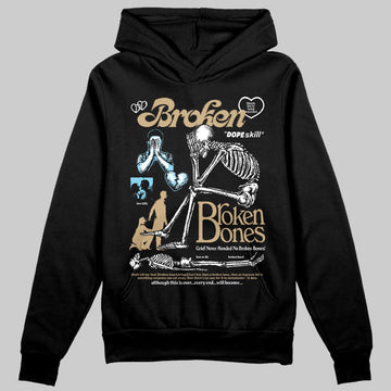 Jordan 11 City Pack “H-Town” DopeSkill Hoodie Sweatshirt Broken Bones Graphic Streetwear - Black