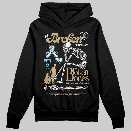 Jordan 11 City Pack “H-Town” DopeSkill Hoodie Sweatshirt Broken Bones Graphic Streetwear - Black