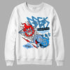 Jordan 9 Powder Blue DopeSkill Sweatshirt Break Through Graphic Streetwear - White