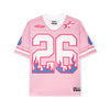 DopeSkill Oversized Jersey Streetwear Graphic Tee Cool V-Neck Pink T-Shirt Fire 26 Graphic