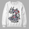 Jordan 4 “Bred Reimagined” DopeSkill Sweatshirt Smile Through The Pain Graphic Streetwear - White 