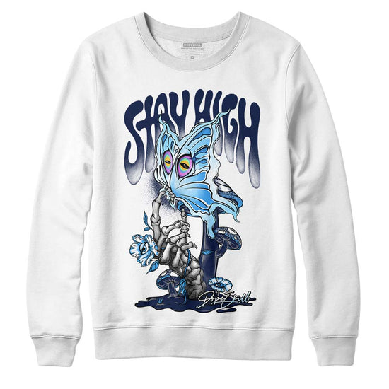 Jordan Spiz’ike Low “White/Obsidian” DopeSkill Sweatshirt Stay High Graphic Streetwear - White