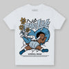 Jordan 4 Denim “Worn Blue” DopeSkill Toddler Kids T-shirt No Fake Love Graphic Streetwear - White 