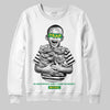 Green Sneakers DopeSkill Sweatshirt Scared Money Don't Make No Money Graphic Streetwear - White 