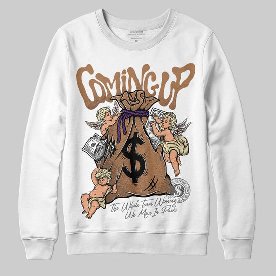 Jordan 6 WMNS Gore-Tex Brown Kelp DopeSkill Sweatshirt Money Bag Coming Up Graphic Streetwear - White