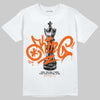 Jordan 12 Retro Brilliant Orange DopeSkill T-Shirt King Chess Graphic Streetwear - White 