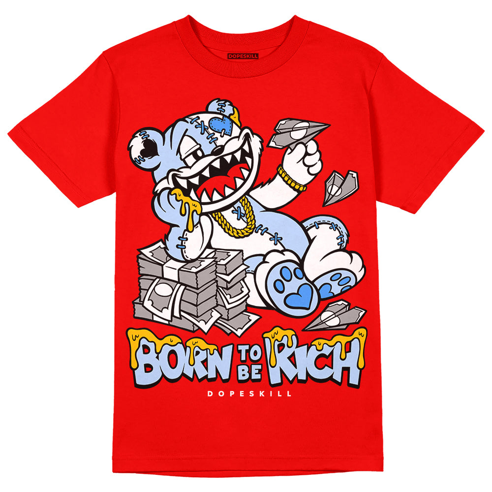 Jordan 11 Retro Cherry DopeSkill Varsity Red T-shirt Born To Be Rich Graphic Streetwear 