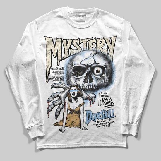 Nike Air Diamond Turf Must Be the Money DopeSkill Long Sleeve T-Shirt Mystery Ghostly Grasp Graphic Streetwear - White